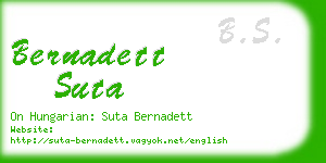 bernadett suta business card